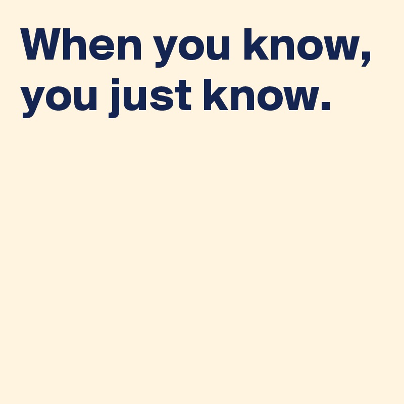 In The Know… (PUSH/CLICK&nbsp;HERE)